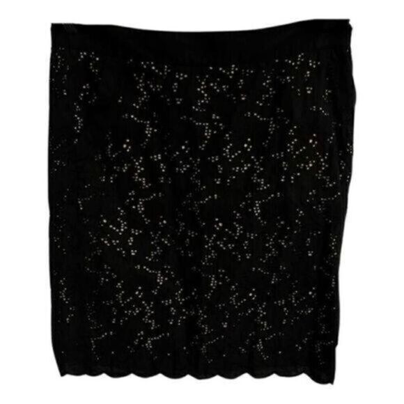 Loft Black Lace Straight Skirt. Size 10 - Picture 1 of 6